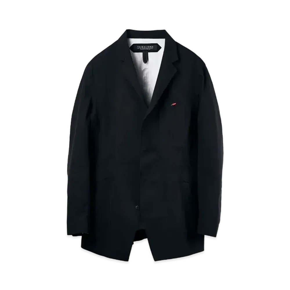 TAIGALIONA HARD SHELL LAPEL JACKET "BLACK"