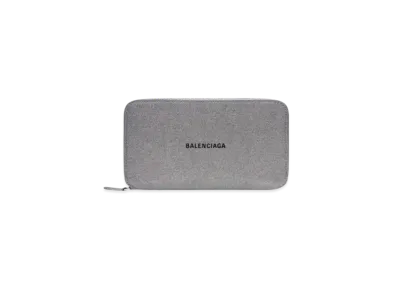BALENCIAGA Glitter Material Cash Continental "Gray"