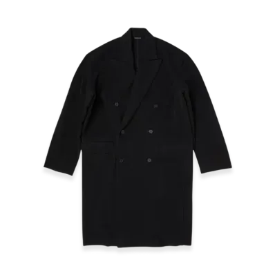 BALENCIAGA Raw Edge Coat "Anthracite"