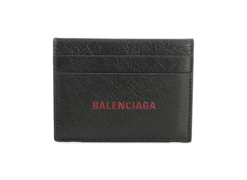 BALENCIAGA Leather Card Holder "Black"