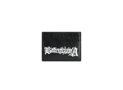 BALENCIAGA Cash Card Holder DIY Metal "Black/White"