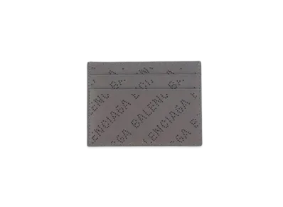 BALENCIAGA Logo Performance Cash Card Holder "Gray"