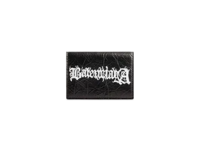 BALENCIAGA Cash Mini Wallet DIY Metal "Black/White"