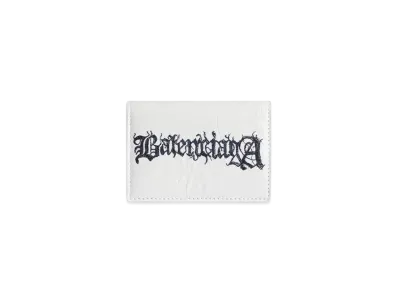 BALENCIAGA Cash Mini Wallet DIY Metal "White/Black"