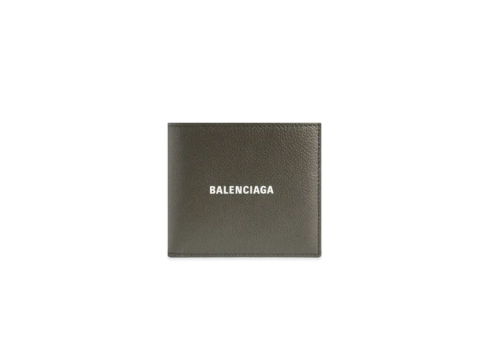BALENCIAGA Cash Square Folded Coin Wallet "Khaki"