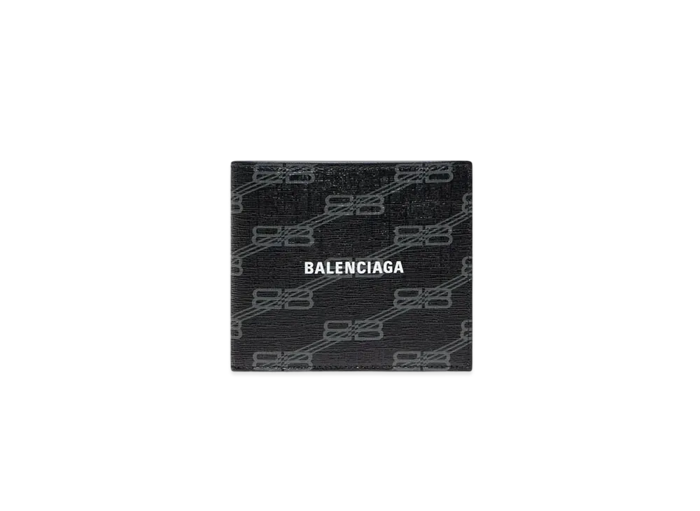 バレンシアガ シグニチャー スクエア フォルド コイン ウォレット BB