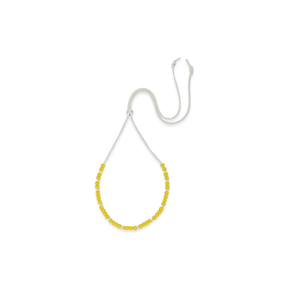 WIND AND SEA IVX Japan WDS White Hearts Deerskin Necklace "Yellow"