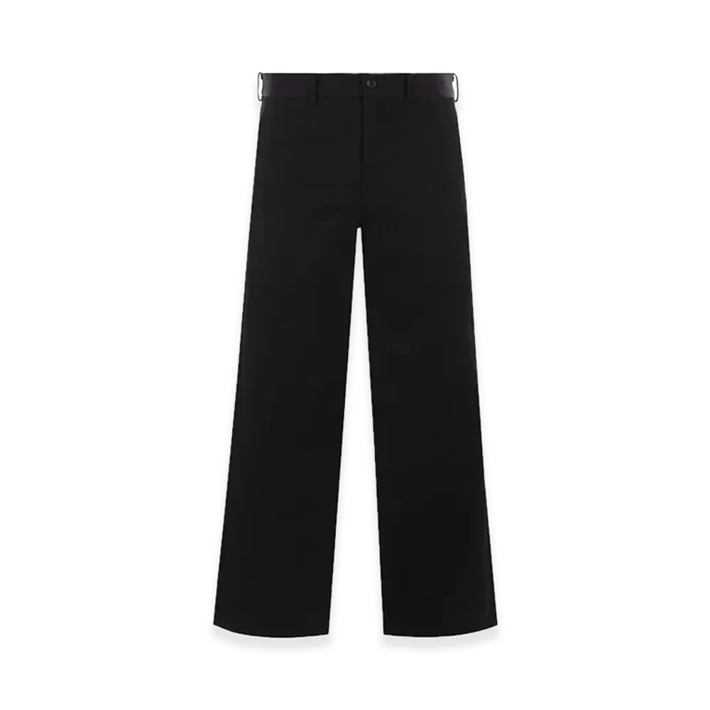 BLACK COMME des GARCONS Cropped Straight Pants "Black"