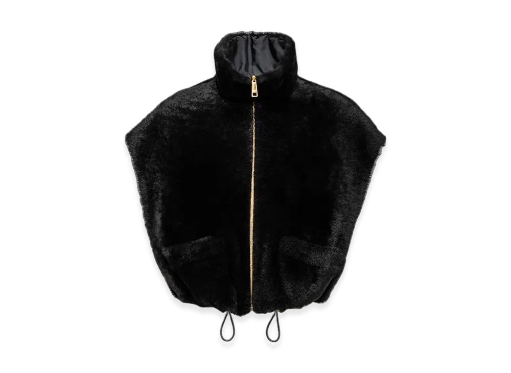 PRADA Women's Shearling Vest "Black"