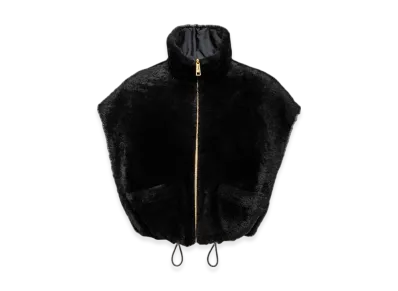 PRADA Women's Shearling Vest "Black"