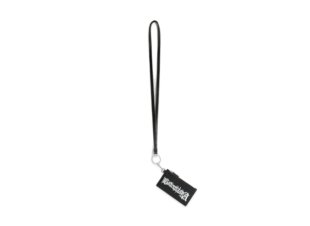 BALENCIAGA Cash Card Case On Keychain DIY Metal "Black/White"
