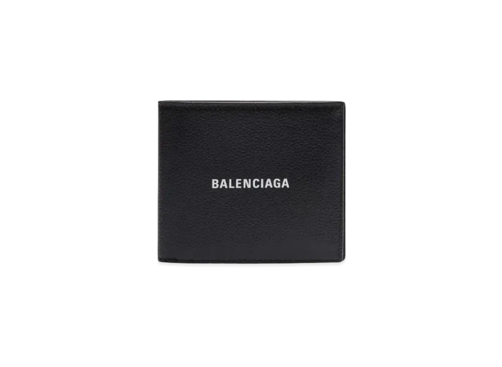 BALENCIAGA Cash Square Fold Wallet "Black"