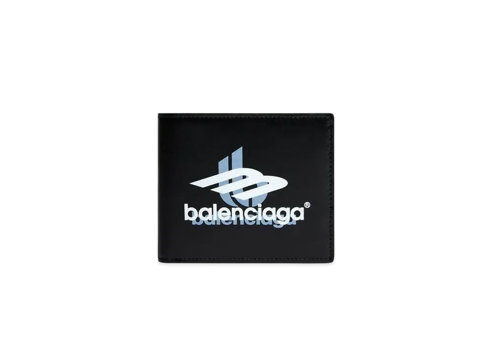 BALENCIAGA Cash Square Folded Wallet Box "Black/White"