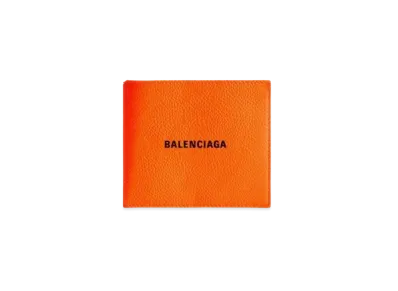 BALENCIAGA Cash Square Fold Wallet "Orange"