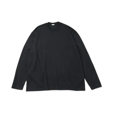A.PRESSE High Twisted Cotton L/S T-Shirt "Black"