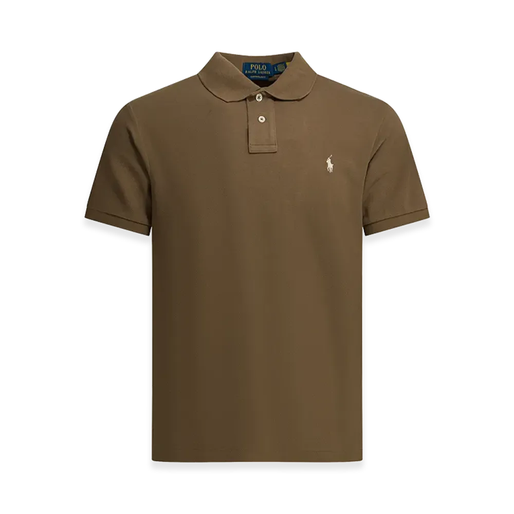 Polo Ralph Lauren Polo Shirt With Buttons And Logo "Brown"