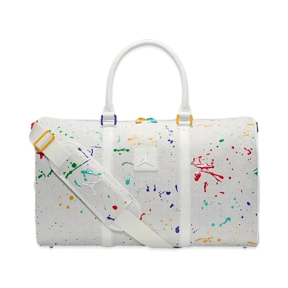 Nike Jordan Monogram Duffle Bag (25L) "Sail/Multi"