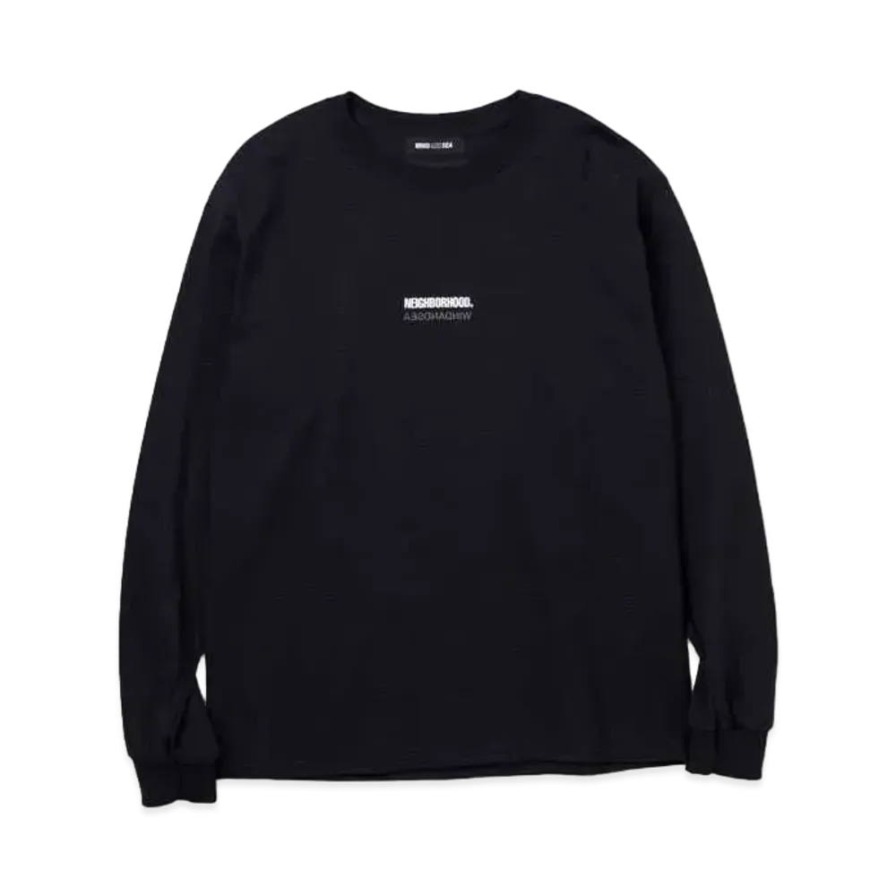 NEIGHBORHOOD WIND AND SEA NHWDS-1 / C-TEE . LS "Black"