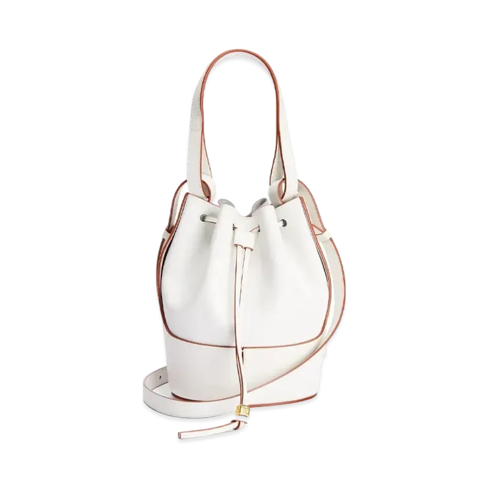LOEWE Small Balloon Bag In Nappa Calfskin "Soft White"