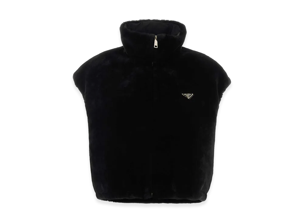 PRADA Women's Reversible Fur "Black"