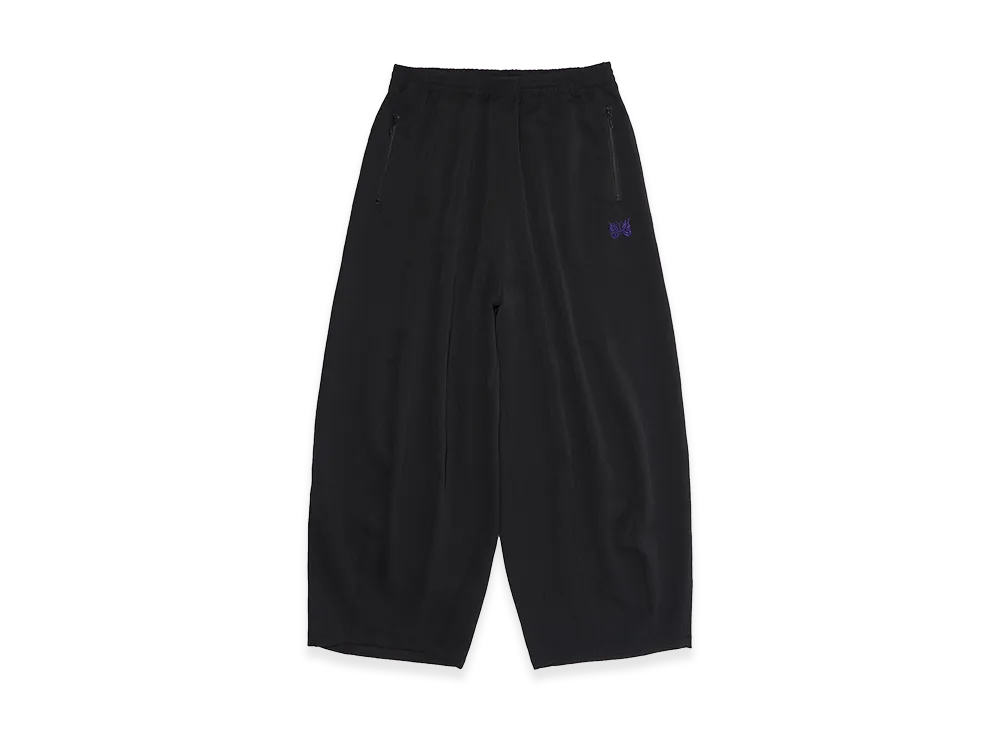 NEEDLES x STUDIOUS Papillon Emb. H.D. Track Pant - Art Pique Pleats "Black"