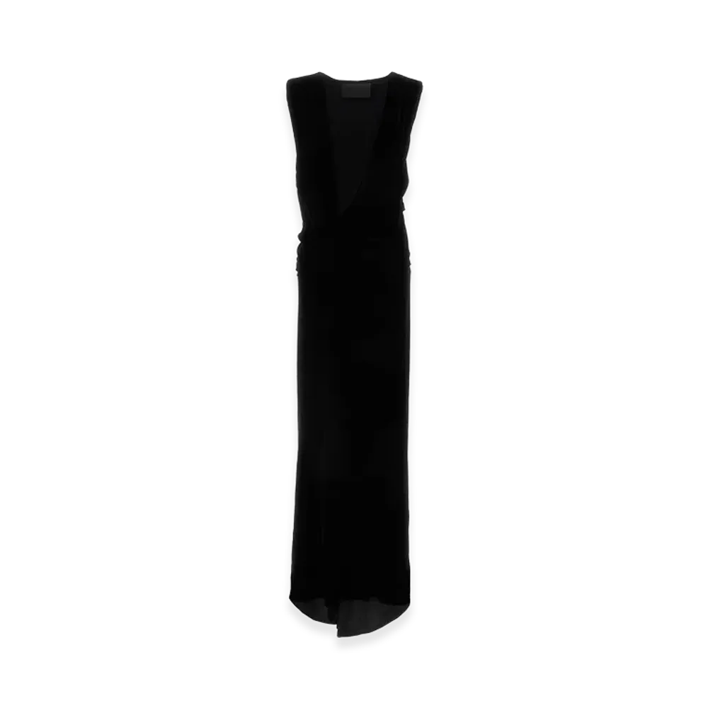 Valentino Women's Velvet Long Dress "Black"