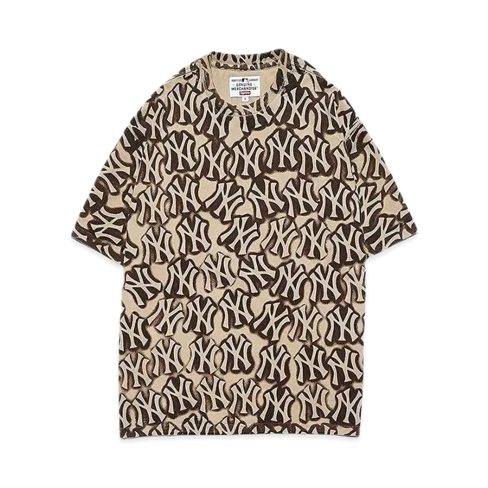 Supreme New York Yankees Airbrush S/S Top "Tan"