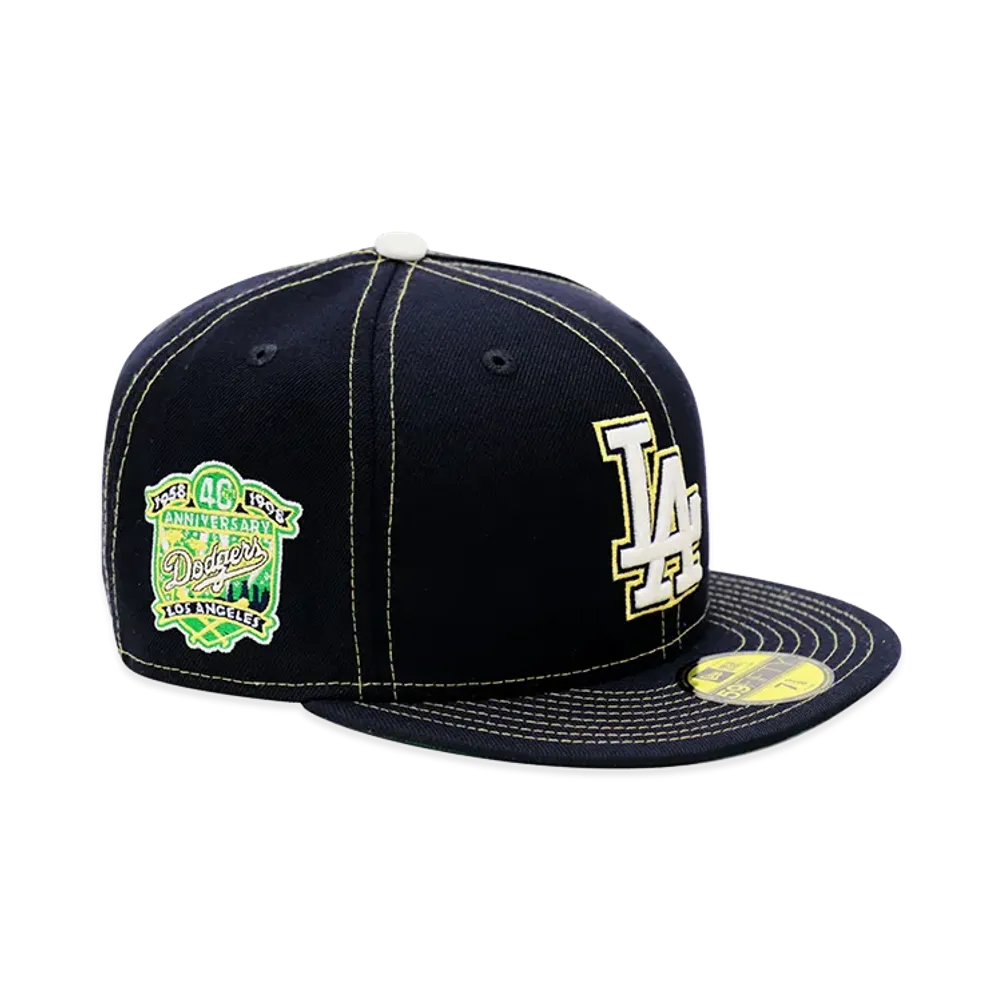 NEW ERA x THE CAP 59Fifty Old Stitch Los Angeles Dodgers "Navy"