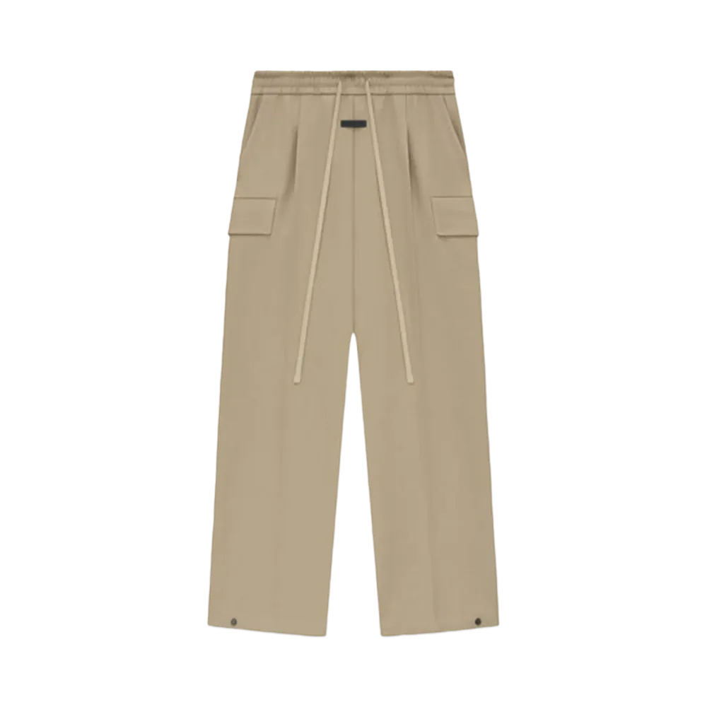 FEAR OF GOD Weighted Twill Wide Leg Cargo Pants "Dune"