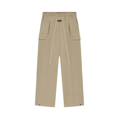 FEAR OF GOD Weighted Twill Wide Leg Cargo Pants "Dune"