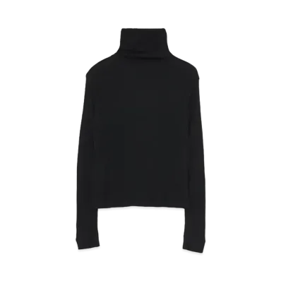 Yohji Yamamoto Y's MIX UP SLEEVE HEM SLIT HIGH NECK "Black"