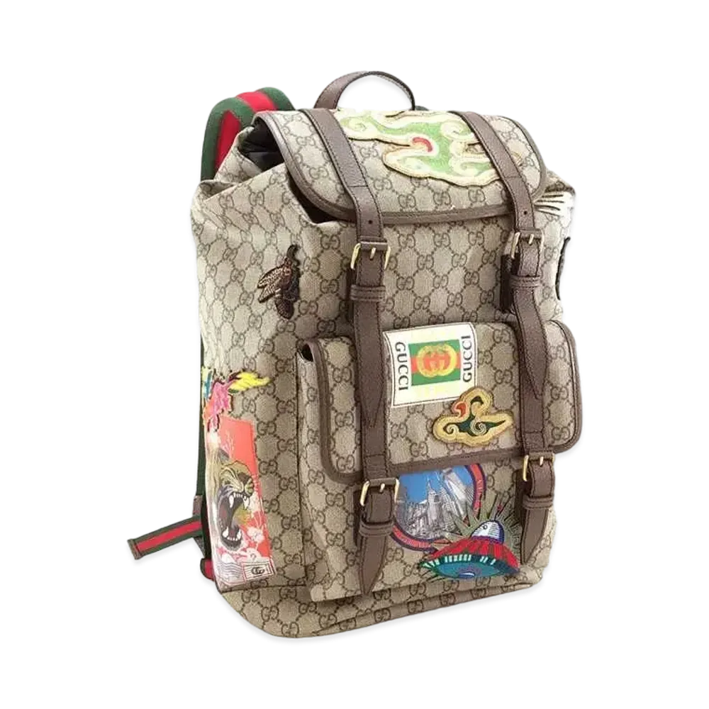 GUCCI Backpack Courier GG Supreme "Brown"