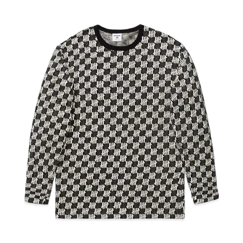 UNDEFEATED JACQUARD ICON L/S TEE - 10049 "White"