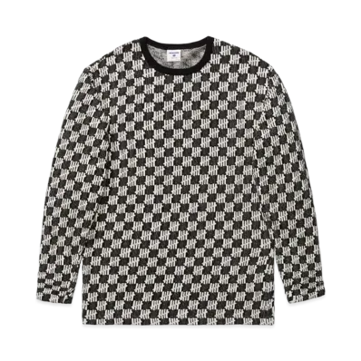UNDEFEATED JACQUARD ICON L/S TEE - 10049 "White"