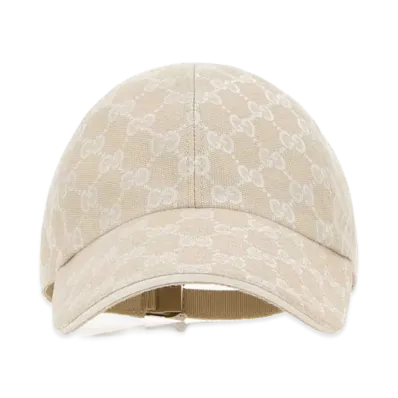 GUCCI Women's GG Fabric Baseball Cap "Ivory"