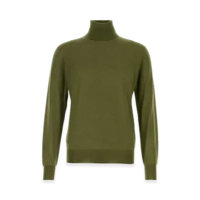 Saint Laurent Army Green Cashmere Blend Sweater "Green"