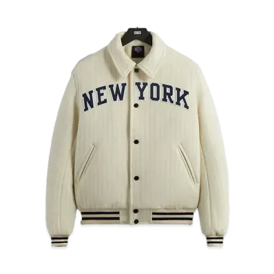 Kith x the New York Knicks Wool Collared Coaches Jacket "Silk"