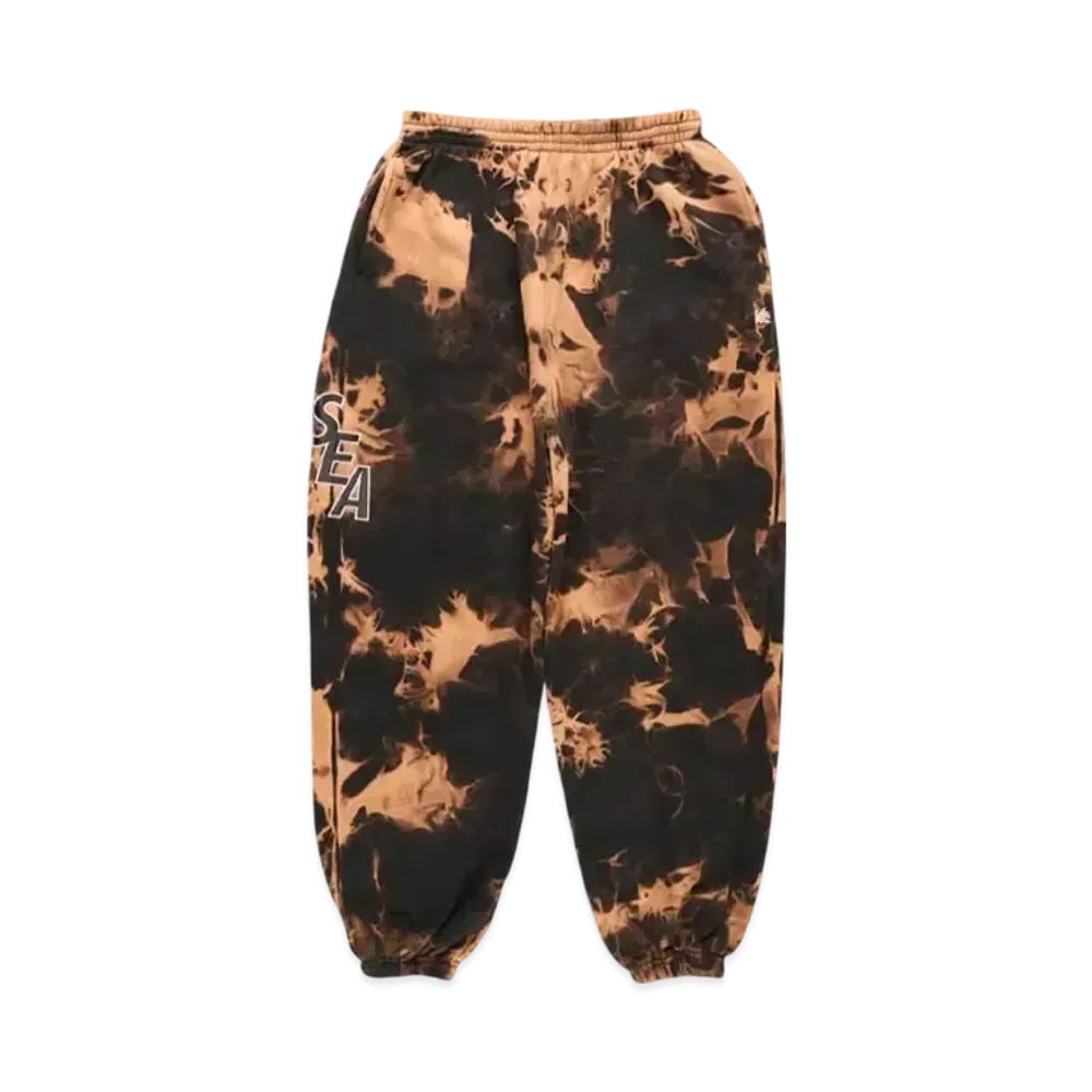SAINT MXXXXXX x WIND AND SEA S_E_A Bleached Sweat Pants "Black Bleach"