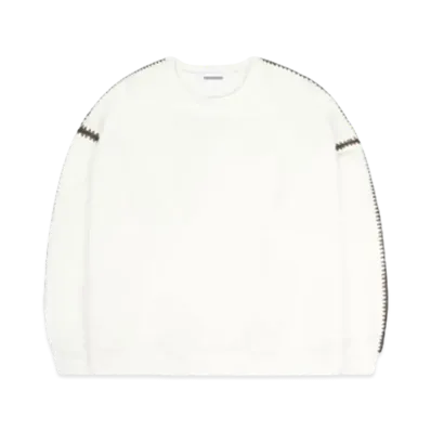DISCOVERED SHELL STITCH SWEAT "WHITE"