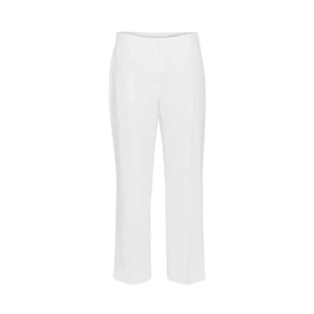 Alexander McQUEEN Leaf Crepe Cigarette Trousers "Ivory"