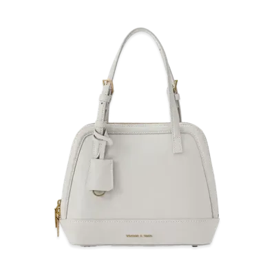 CHARLES & KEITH Enola Textured Double Handle Structured Bag "LightGrey"