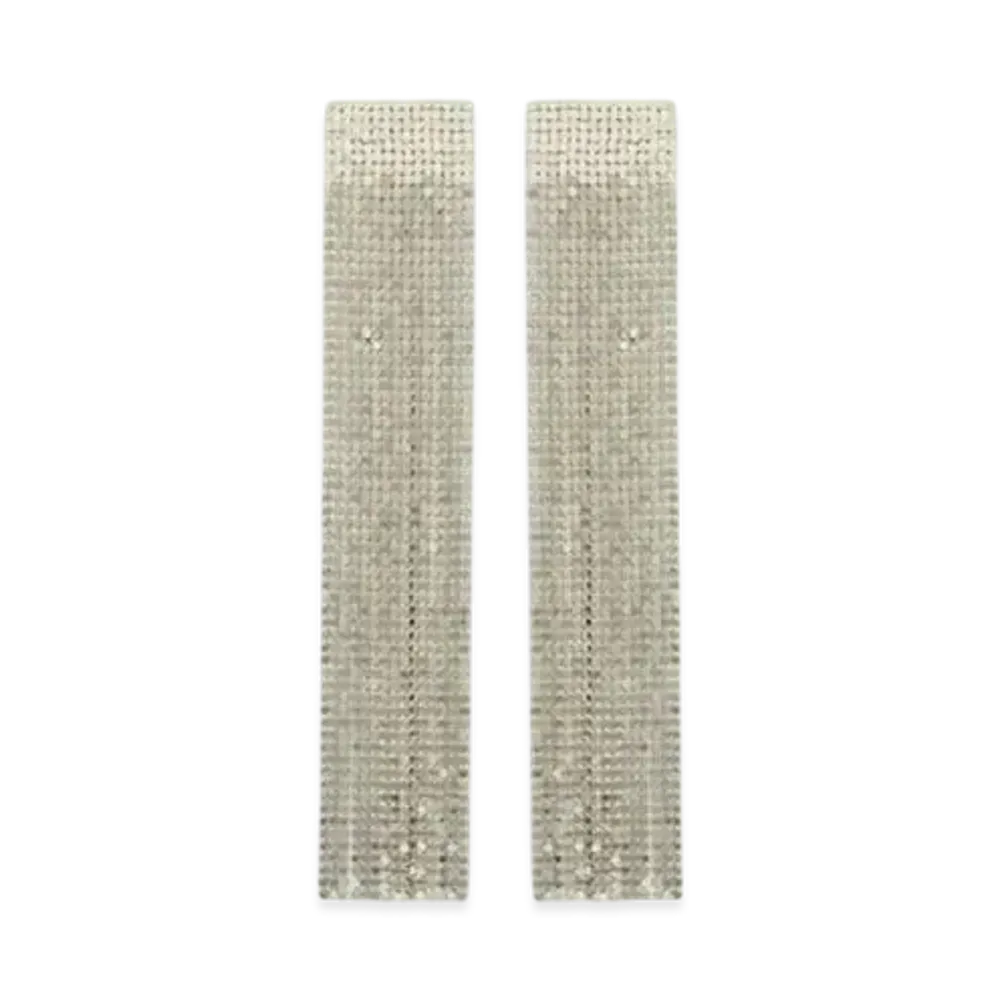 Jil Sander Earrings "Silver Crystal"