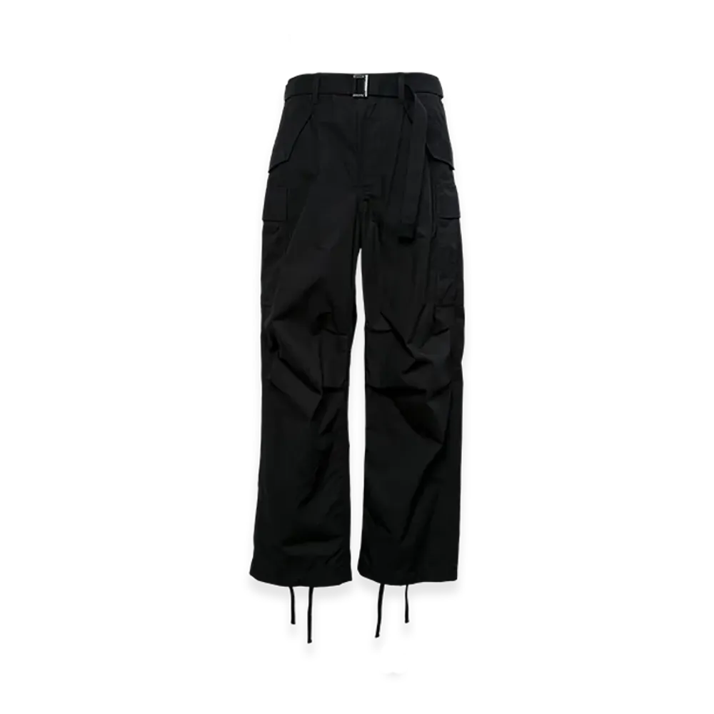 sacai Cotton Nylon Oxford Pants "Black"