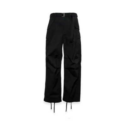 sacai Cotton Nylon Oxford Pants "Black"