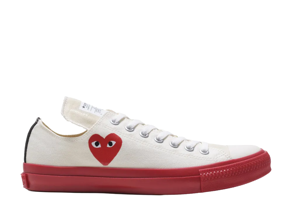 PLAY COMME des GARCONS × Converse Chuck Taylor Low "White"