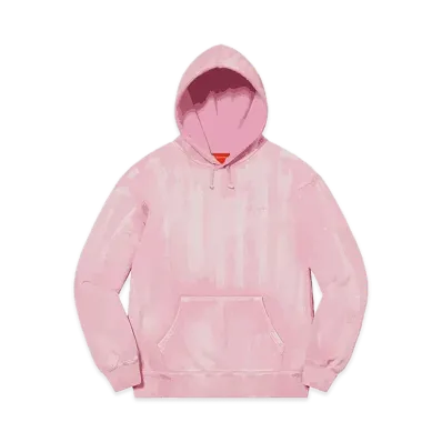 Supreme Brush Stroke Hooded Sweatshirt "Pink"