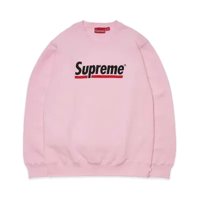 Supreme Underline Crewneck "Pink"