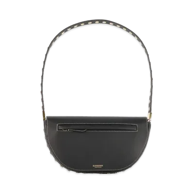Burberry Small Leather Olympia Bag "Black"