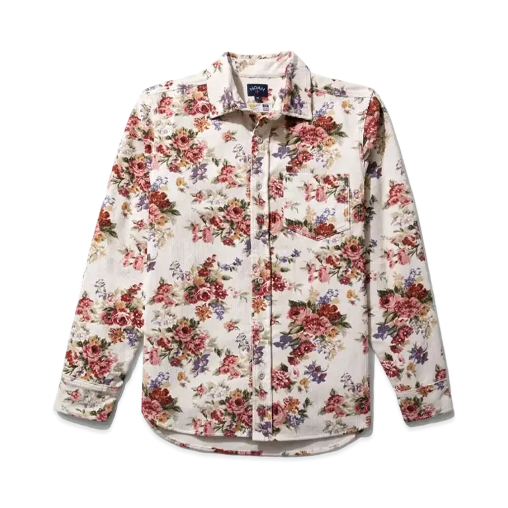 Noah Floral Shirt "Dark Brown"