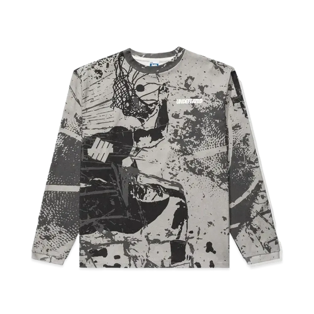 UNDEFEATED Shattered L/S Tee "Grey"